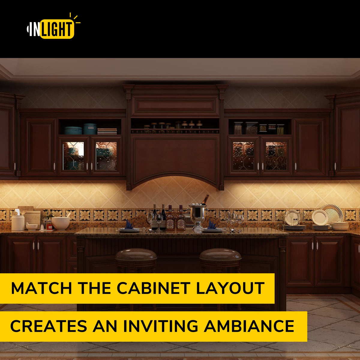 Swivel LED Under Cabinet Light, 3-CCT Selectable, Bronze