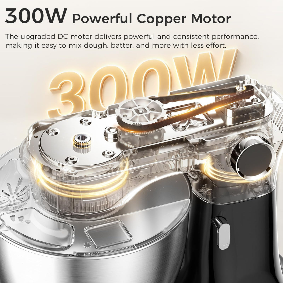 Stand Mixer, 8.5QT Electric Kitchen Mixer
