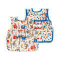 Bib for Baby, Waterproof 2 pack - Circus + Funfetti, Size 1