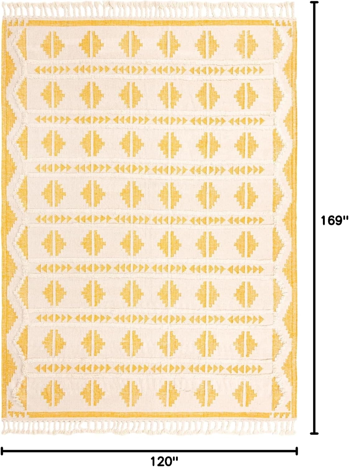 Mesa Area Rug - Maricopa (Rectangle, Yellow and White)