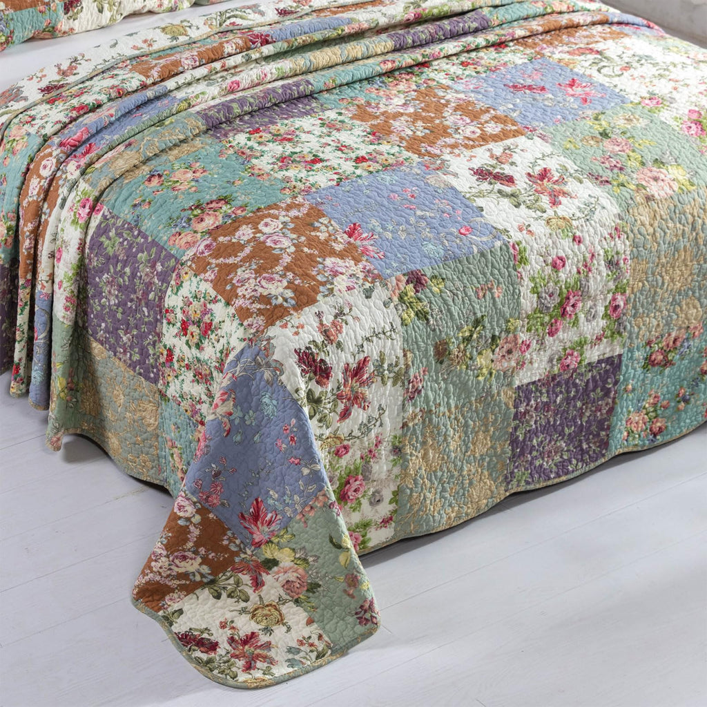 Quilt Patchwork Bedspread Set