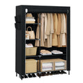 Portable Closet, 48 Inch Large Capacity Wardrobe Closet, Clothes Storage Organizer with Shelves and Hanging Rod, Easy