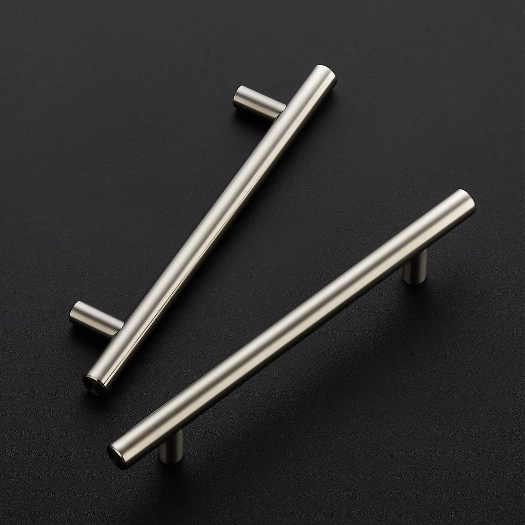 Brushed Nickel 7.38" Length Cabinet Handles 5" Hole Center 32 Pack