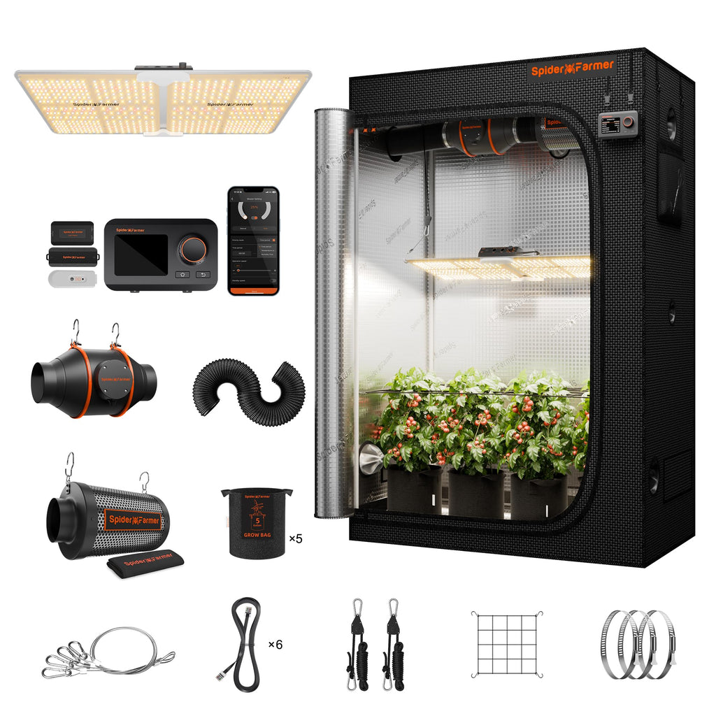 2x4 200W Complete Grow Tent Kit with GGS Auto Control