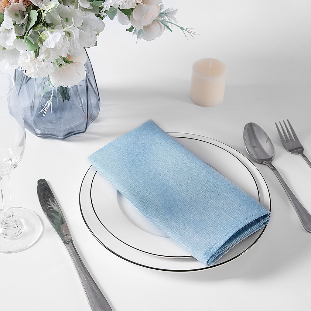 Cloth Napkins Set of 120, 17x17 inches Dinner Napkins Cloth Washable, Polyester Square Table Cloth Napkin Bulk with