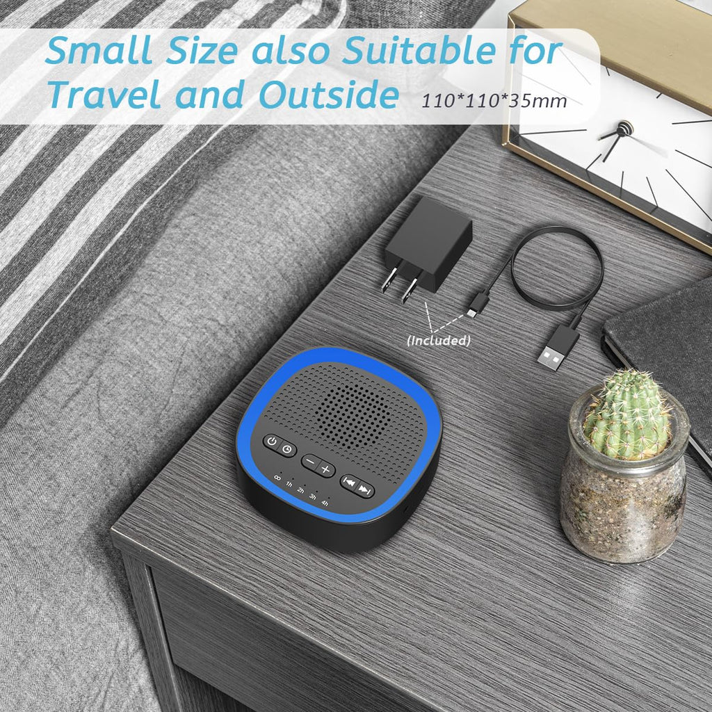 Sleep White Noise Sound Machines with 30 3.5 mm Headphone Jack 5 Timer Settings 32 Precise Volume Memory Function