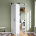 Bifold Barn Door 32'' x 84'',Bi-Fold Sliding Closet Doors with Hardware Kit Included,36'' Track Kit for 2 Doors