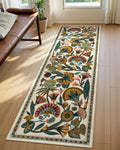 Egypt Floral Washable Bathroom Runner Rug Floor, 2x8 Boho Rug Runners s Entryway, Vintage Non Slip Soft Throw Carpet