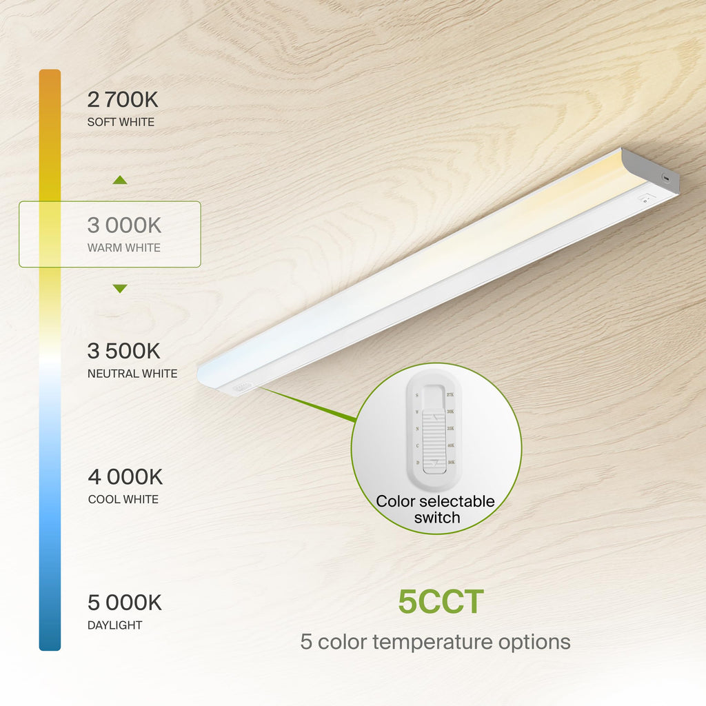LED Under Cabinet Lighting Hardwired, 40 Inch 20W