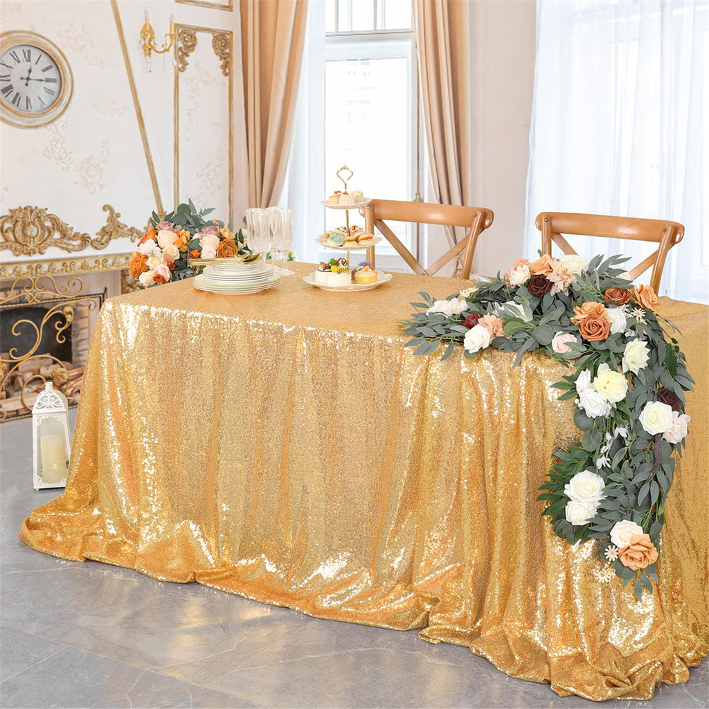 Gold Sequin Tablecloth Party Glitter Tablecloth Sparkly Table Cloth