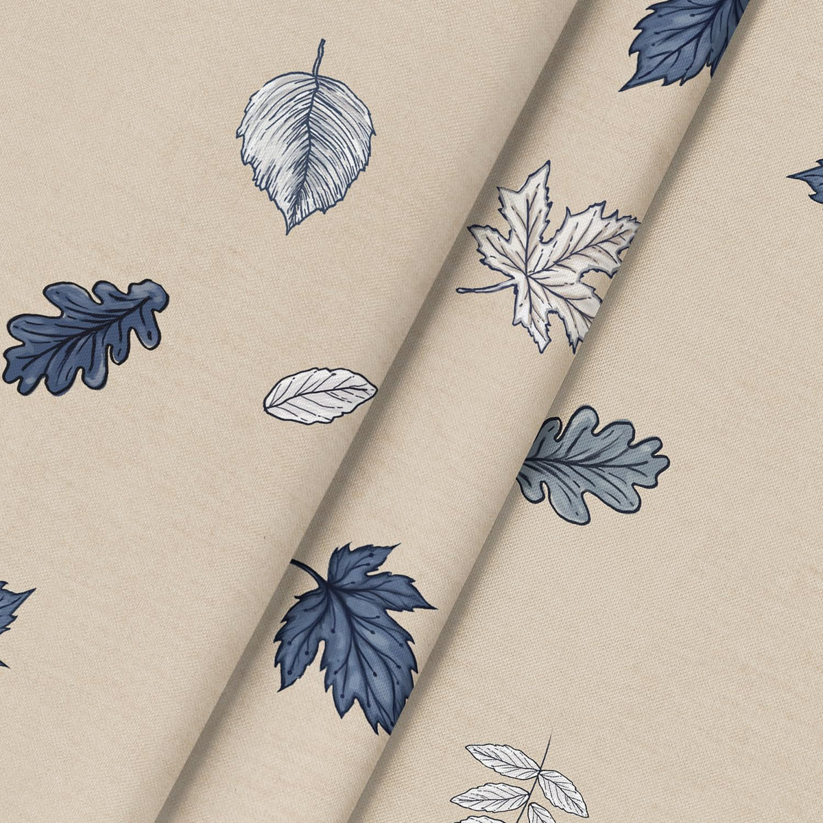 Fall Tablecloth 90 x 90 Inch Round Autumn Harvest Blue Pumpkin