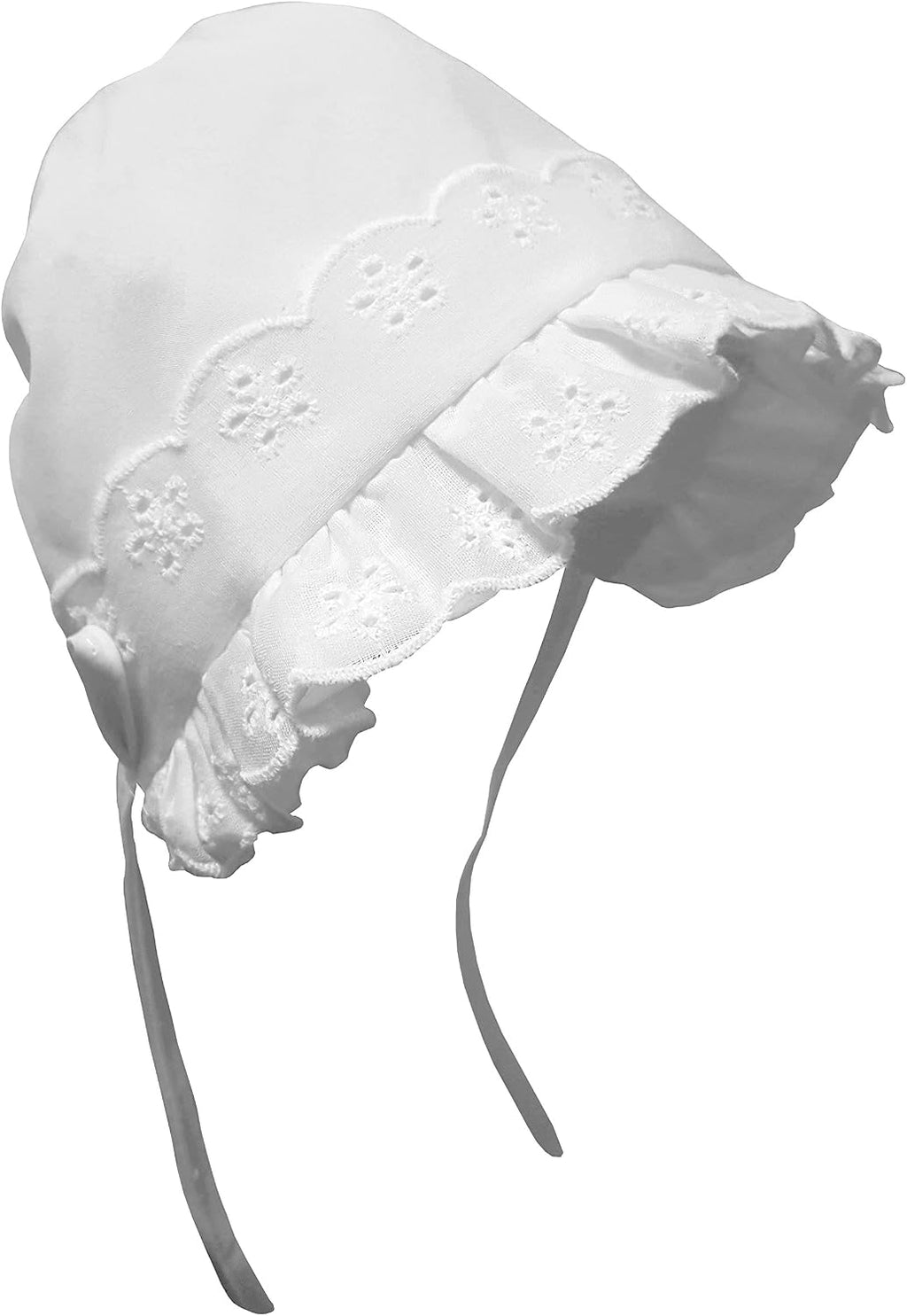 Baby Girls Bonnet White Lace Infant Toddler Sun Hat