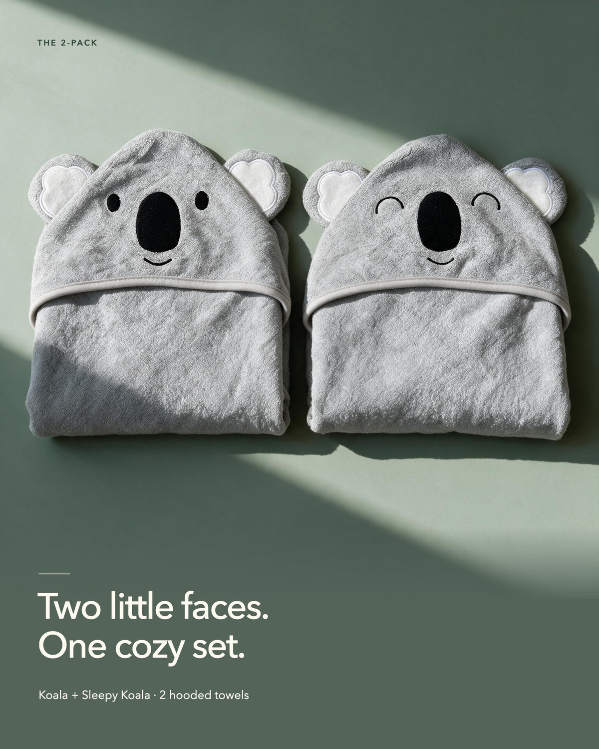 Baby Hooded Towels 2 Pack for Newborn & Toddler - Super Soft Baby Bath Towels with Hood, Highly Absorbent Viscose