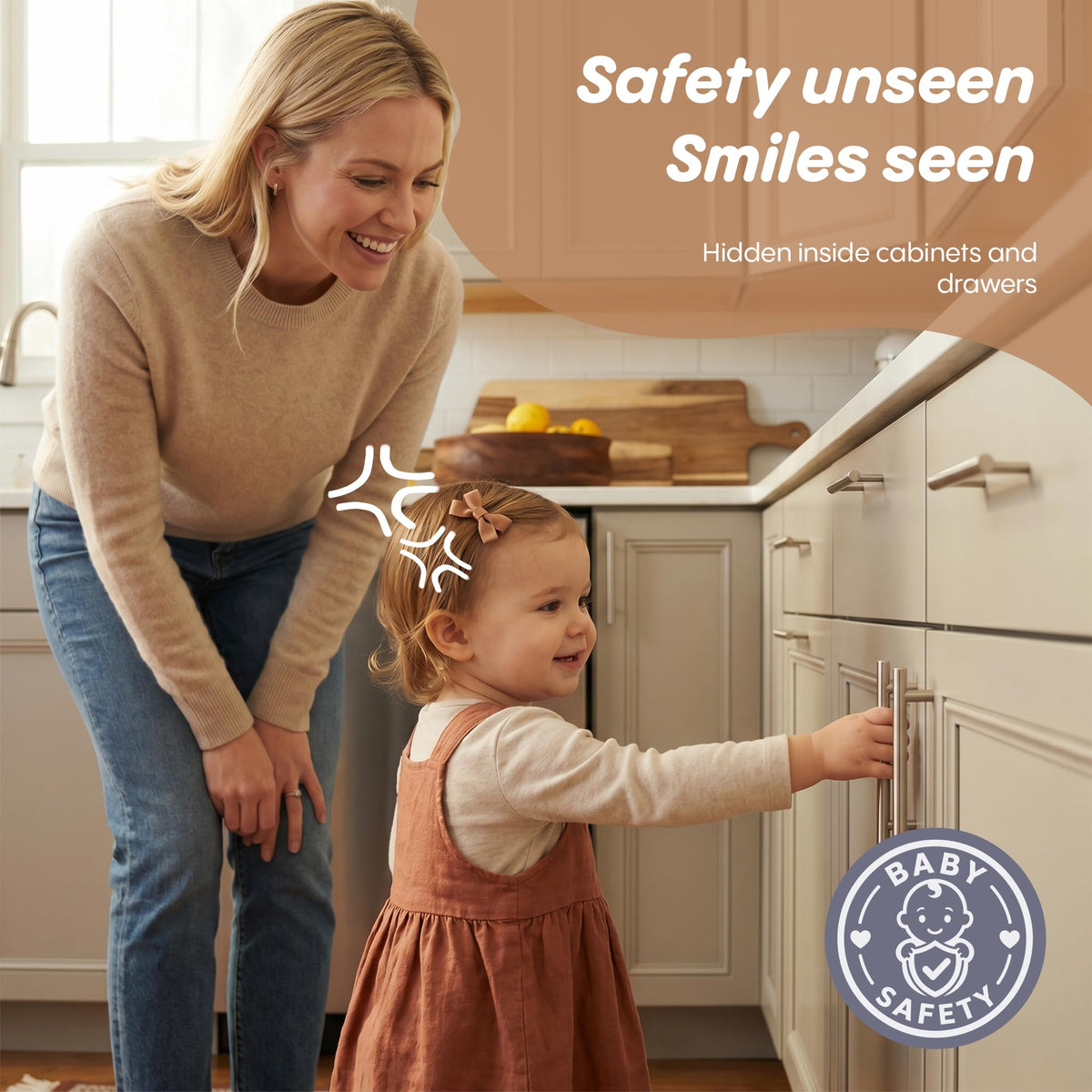 Magnetic Cabinet Locks for Baby Proofing, 22-Pack