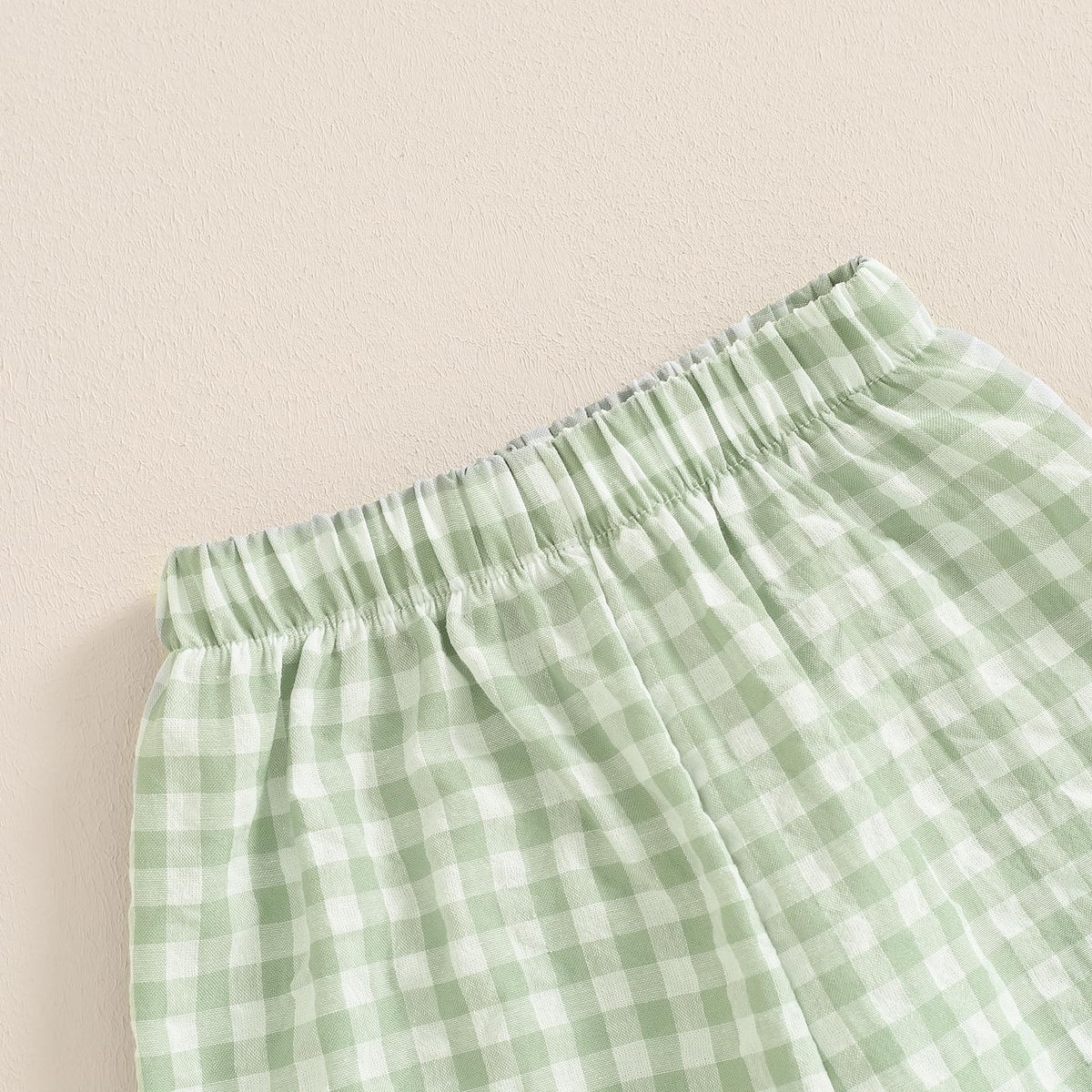 Kids Toddler Boys Girls Gingham Pants Elastic Waist Plaid Loose Baggy Trousers Casual Spring Fall Bottoms Sweatpants
