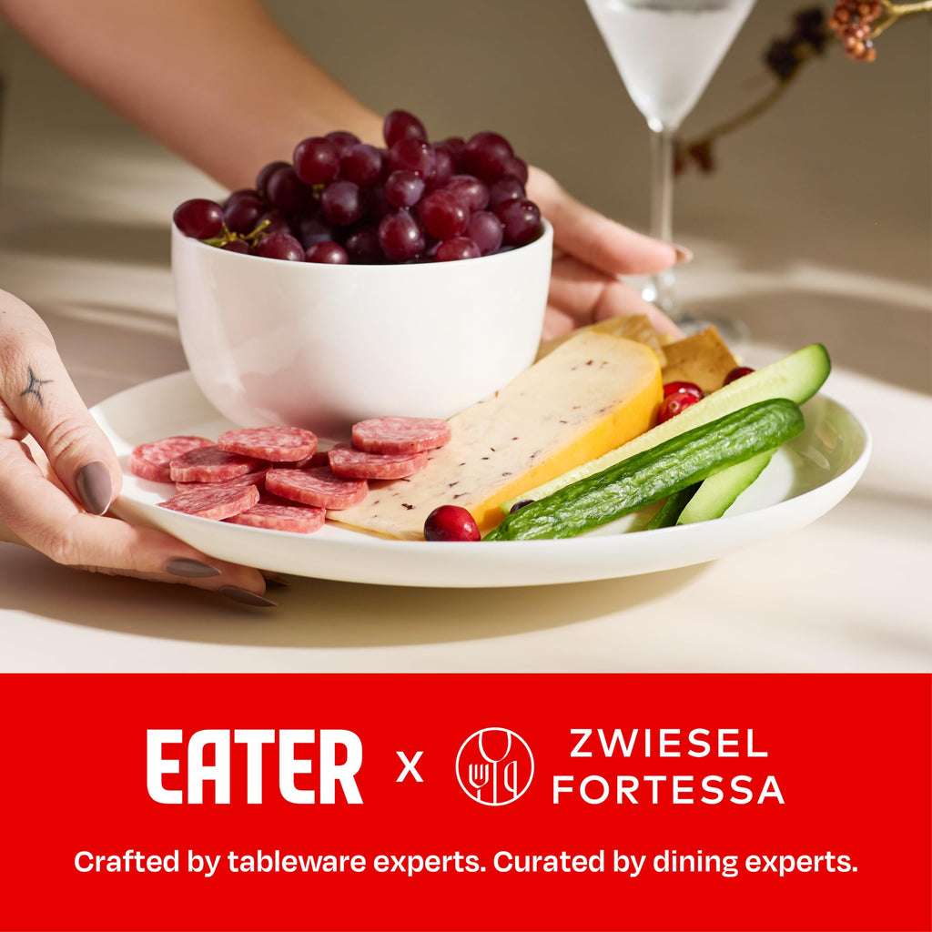 Eater x Forma Fine China, 16 Piece Dinnerware Set (Service for 4), White