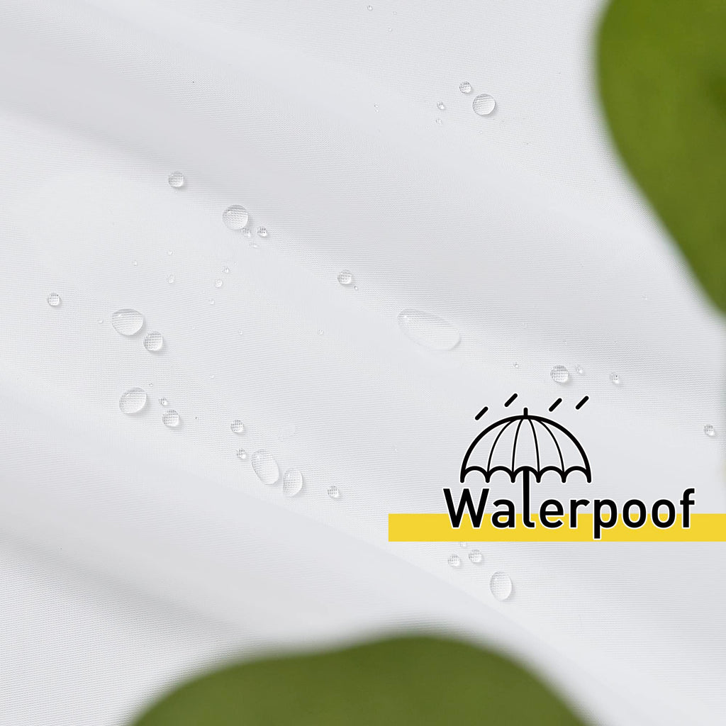 2 Panels Sheer Outdoor Curtains Extra Wide Waterproof, Tab Top Indoor Outdoor Voile Sheer Drapes Airy with Light