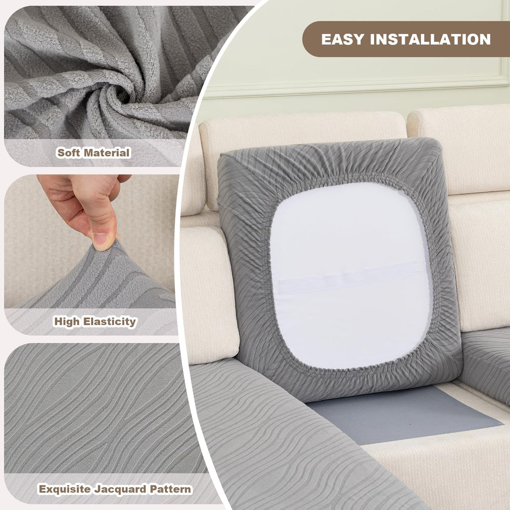 Couch Cushion Cover Sectional Couch Covers for Sofa Chaise Couch Cushion Cover L Shaped Couch Cover Sofa Seat Cover