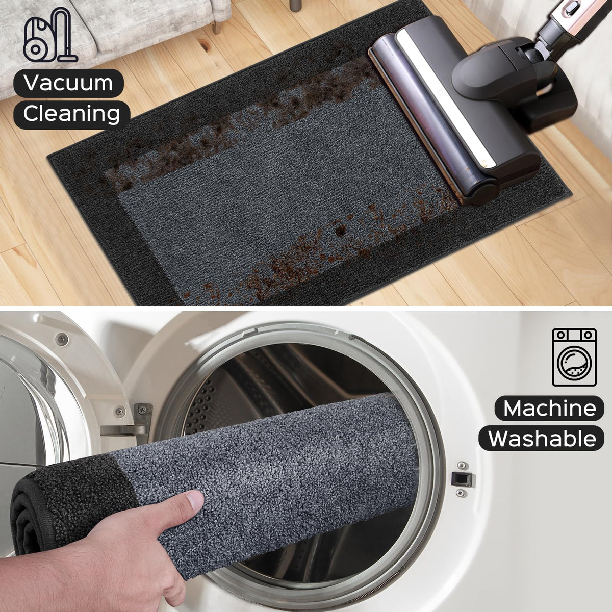 Kitchen Rug 24" x 70", Hallway Runner Rug for Floor Roll Packing