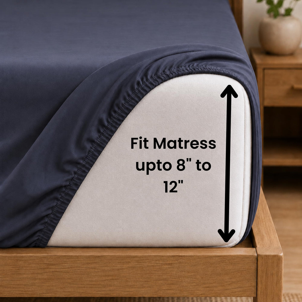 Sheet Set, 6 Piece Hotel Style, Deep Pocket, Slate Blue