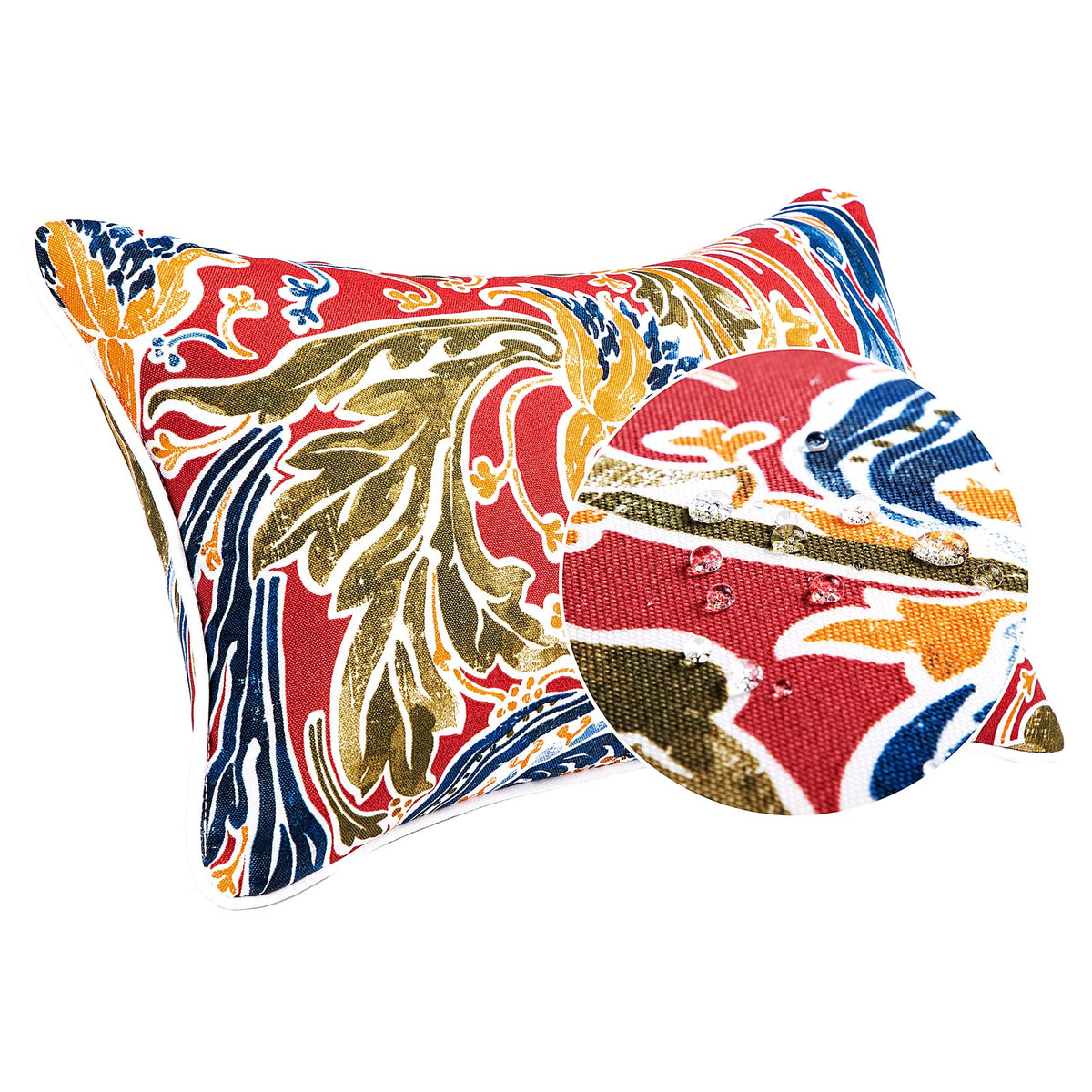 Colorful Pillows Red Outdoor Pillows with Inserts Included