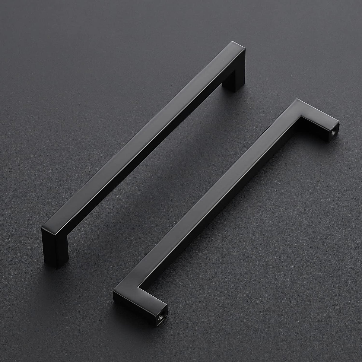 Black Cabinet Pulls, 5 Pack 7-1/2 Cabinet Handles