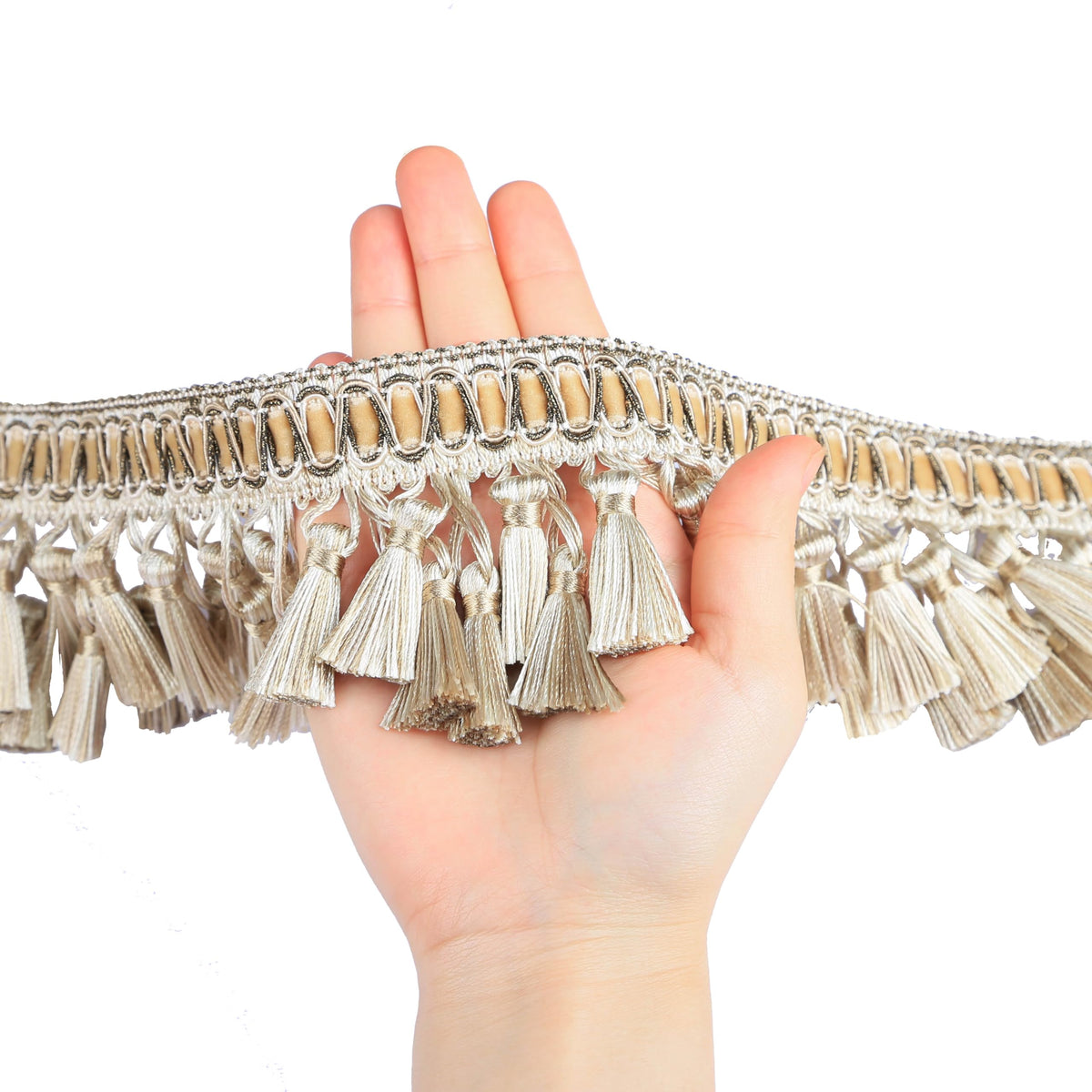Tassel Fringe Trim Decorative Fringe for Curtains - 4 Yard