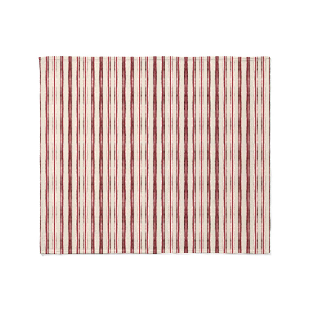 Red Ticking Throw Blanket Super Soft Fleece Plush Throw Blanket, 60"x50"