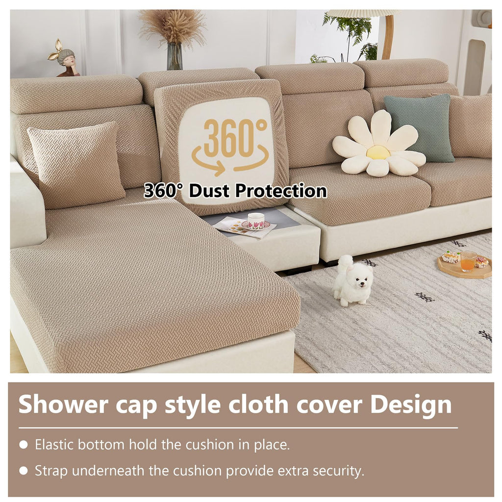 Couch Cushion Covers for Sofa Couch Covers Wear-Resistant Universal Sofa Cover Washable Stretch for Sectional