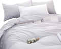 Ticking Stripe Duvet Cover Set, 100% Cotton Farmhouse Pinstripe