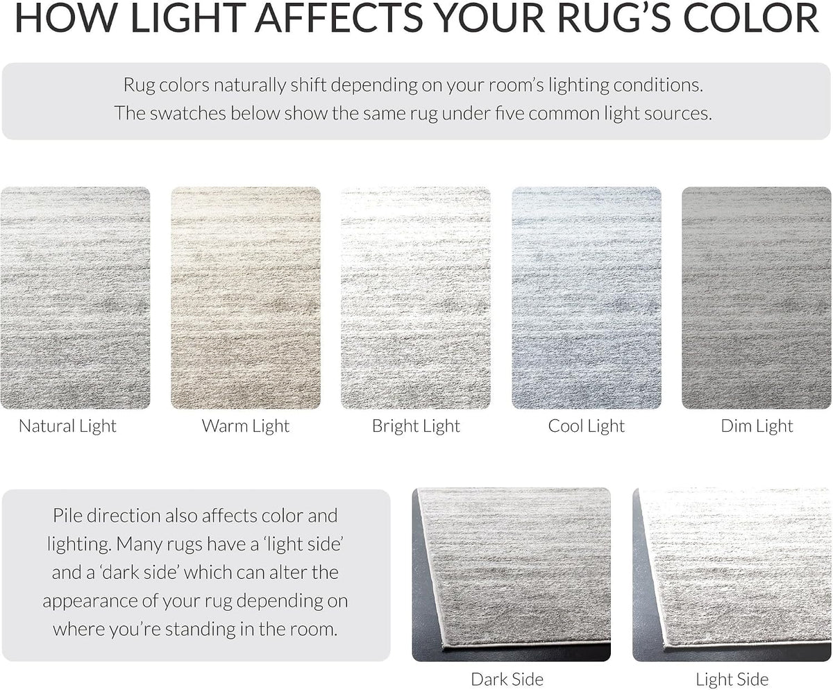 Adirondack Area Rug, X-Large Ivory & Silver ADR113B