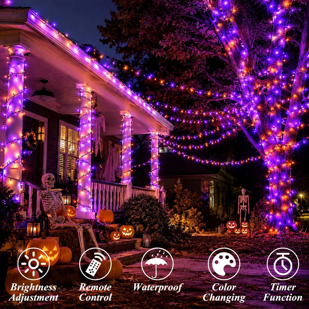 Color Changing Christmas String Lights Connectable 33Ft 100 LED