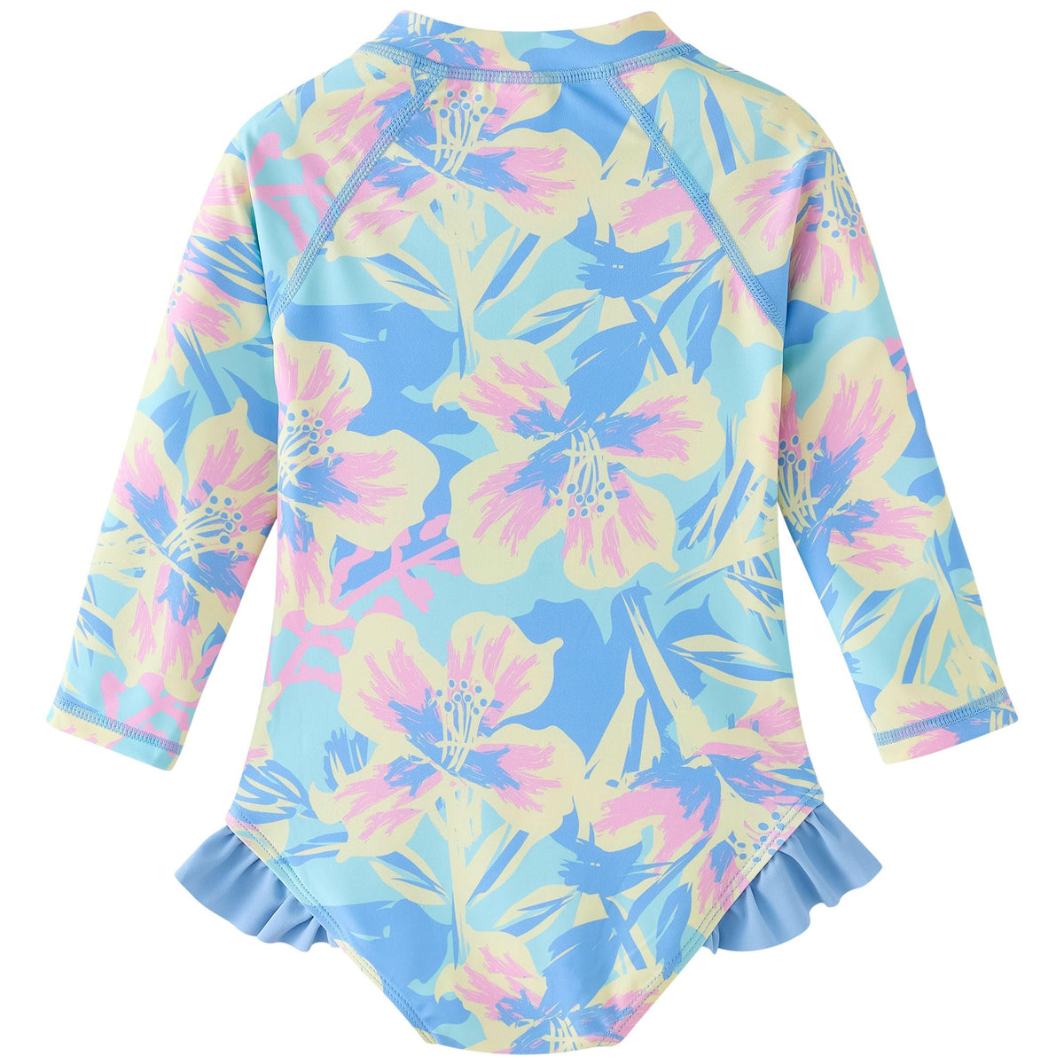 Baby Girl One Piece Swimsuit Infant Long Sleeve Bathing Suit