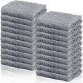 20 Pcs Baby Muslin Washcloth 12x12 in, Gray