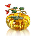 2.5''Glass Pumpkins Figurine for Fall Harvest & Thanksgiving Decorating