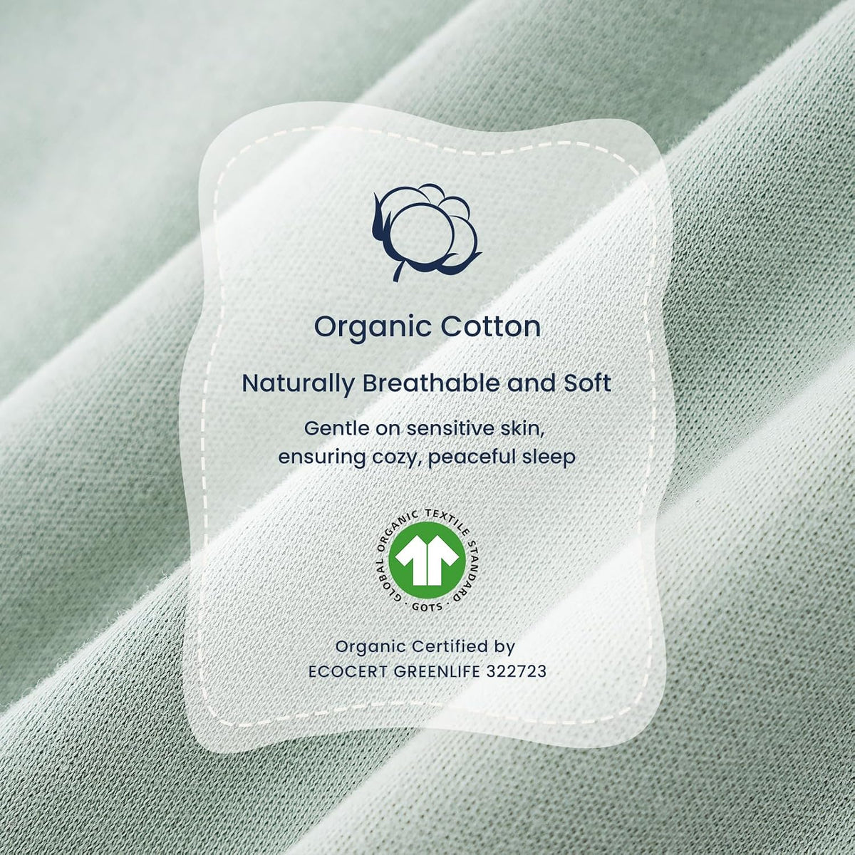 KaiyaBaby Organic Cotton Baby Sleep Sack, Long Sleeve 3.5 TOG