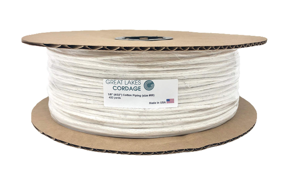 4/32" (1/8") Cotton Piping Cord, Size 00 (400 yds)