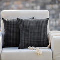 Farmhouse Outdoor Waterproof Throw Pillow Covers Pack of 2, 18x18 Inch Decorative Garden Cushion Covers, Solid Accent