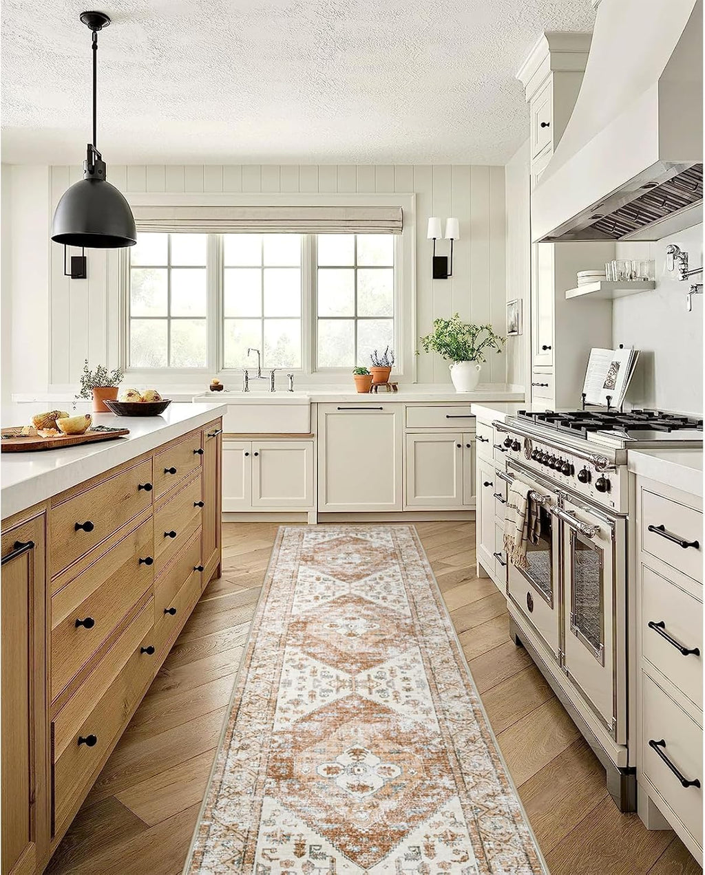 Boho Carpet Runners Washable Non-Slip Runner Rug Non-Shedding Lightweitht Long Kitchen Carpet, Oriental