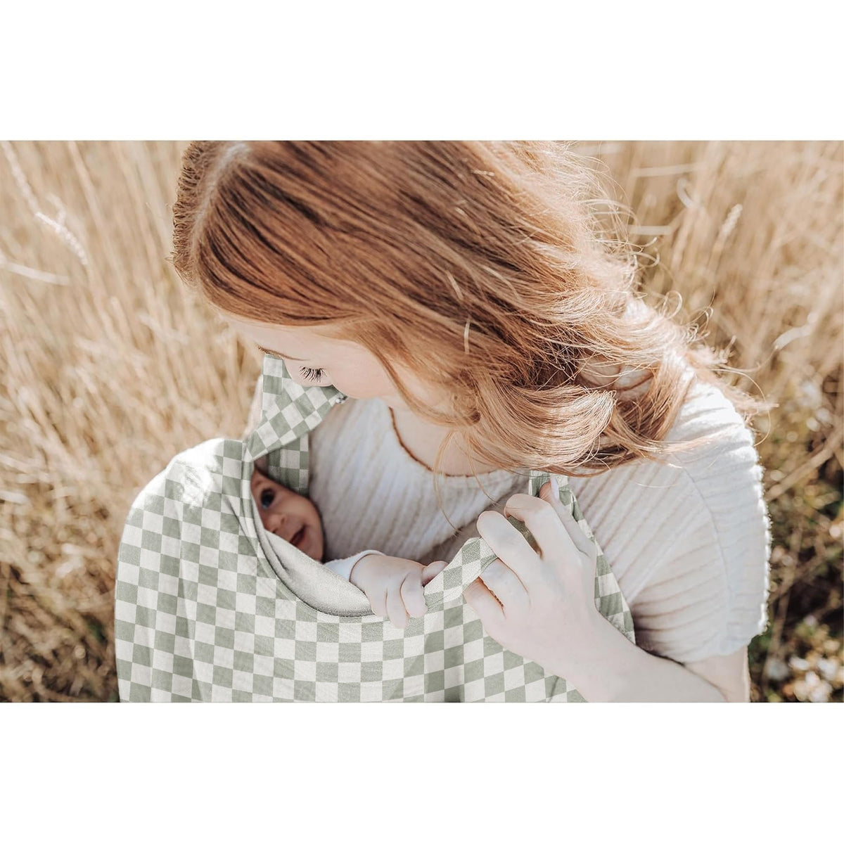 Muslin Nursing Cover Up for Breastfeeding with Rigid Hoop