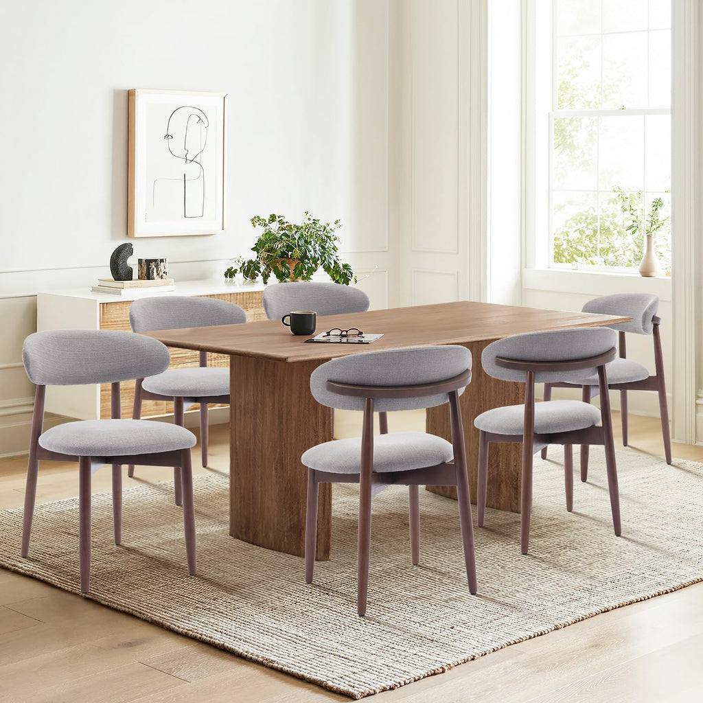 Wooden Dining Chairs Set of 2, Upholstered Kitchen Chair