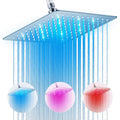 High Pressure 10" Rain Shower Head with LED Color Changing