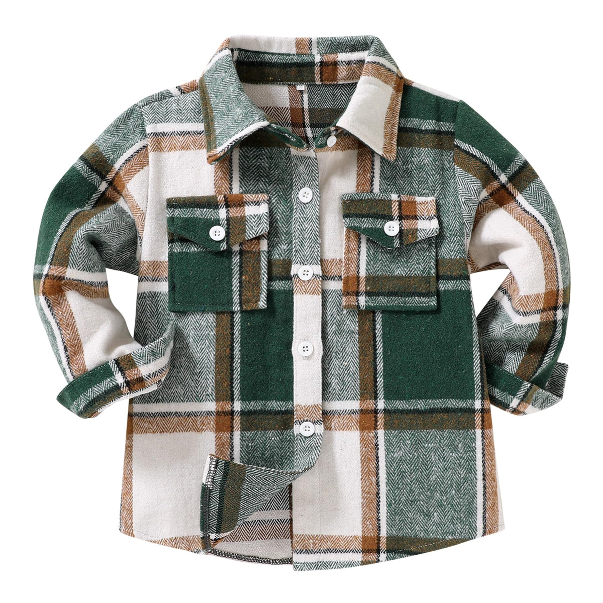 Kids Little Boys Girls Baby Long Sleeve Button Down Red Plaid Flannel Shirt Plaid Girl Boy