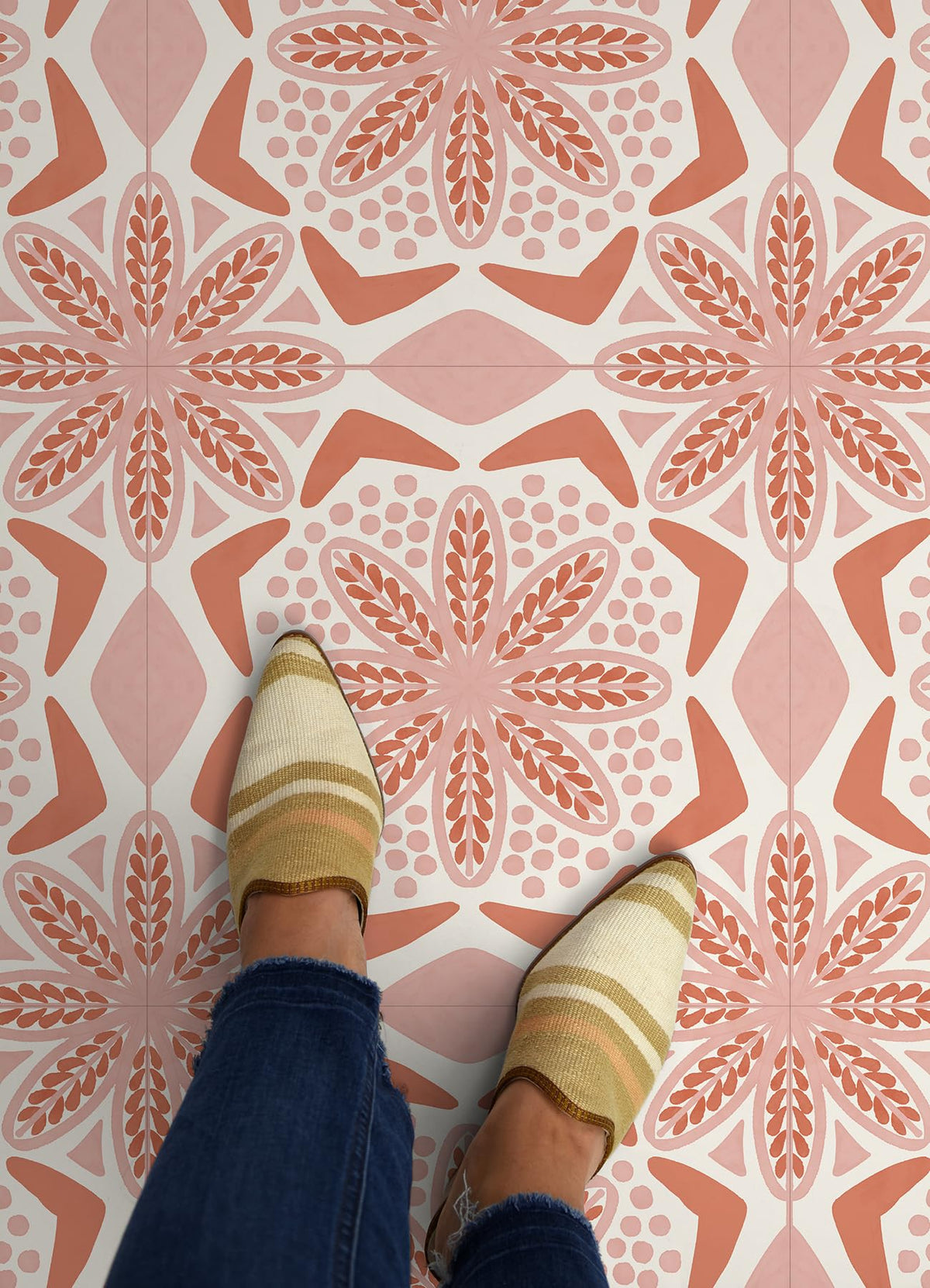 Charlotte Peel and Stick Floor Tiles, FP6468