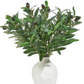 5 PCS 18 Inch Olive Tree Branches Greenery Stems Artificial Plants Faux Olive Branch for Vase Realistic Green Stem
