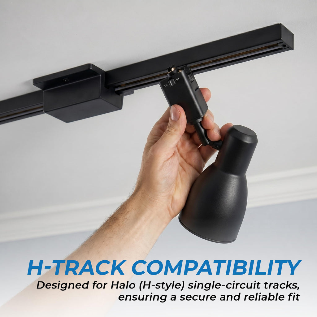 Pendant Track Adapter (2 Pack) - Track Light Adapter for H Track