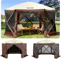 Pop Up Gazebo Screen Tent, Pop-Up Instant Gazebo Tents with Mosquito Netting Outdoor Canopy