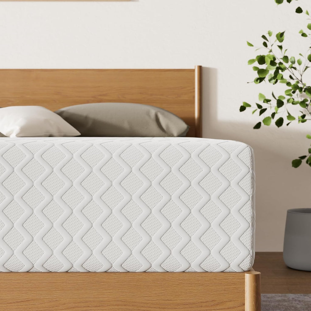 Memory Foam Mattress in a Box, California King | Stretch knit cover, High-density foam, Medium Firm comfort, Low