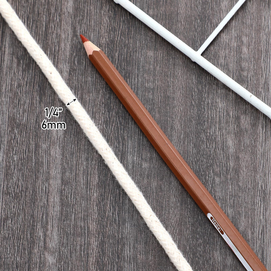1/4" Cotton Piping Cord 6 Mm for Sewing and Crafts,46 Yds