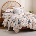 3 Piece Boho Floral Printed Duvet Cover Set Queen Size